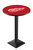 Detroit Red Wings Black Wrinkle Pub Table with Square Base