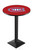 Montreal Canadiens Black Wrinkle Pub Table with Square Base