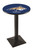 Montana State Bobcats Black Wrinkle Pub Table with Square Base