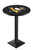 Pittsburgh Penguins Black Wrinkle Pub Table with Square Base