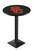 USC Trojans Black Wrinkle Pub Table with Square Base