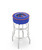 Boise State Broncos Double-Ring Chrome Base Swivel Bar Stool