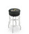 Wright State Raiders Double-Ring Chrome Base Swivel Bar Stool