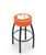 Clemson Tigers Black Base Swivel Bar Stool