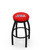 Louisiana Lafayette Ragin' Cajuns Black Swivel Bar Stool with Accent Ring