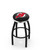 New Jersey Devils Black Swivel Barstool with Chrome Accent Ring