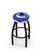Vancouver Canucks Black Swivel Barstool with Chrome Accent Ring