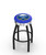 Buffalo Sabres Black Swivel Barstool with Chrome Ribbed Ring