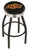 Oklahoma State Cowboys Black Swivel Barstool with Chrome Ribbed Ring