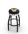 Vanderbilt Commodores Black Swivel Barstool with Chrome Ribbed Ring