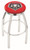 New Mexico Lobos Chrome Swivel Bar Stool with Accent Ring