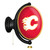 Calgary Flames Oval Rotating Lighted Wall Sign