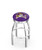 East Carolina Pirates Chrome Swivel Barstool with Ribbed Accent Ring