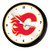 Calgary Flames Retro Lighted Wall Clock