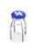 Kentucky Wildcats Chrome Swivel Barstool with Ribbed Accent Ring