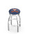 Virginia Cavaliers Chrome Swivel Barstool with Ribbed Accent Ring
