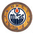 Edmonton Oilers "Faux" Barrel Top Wall Clock