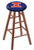 Illinois Fighting Illini Oak Wood Bar Stool