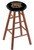 Western Michigan Broncos Oak Wood Bar Stool