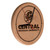 Central Michigan Chippewas Laser Engraved Wood Clock