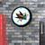 San Jose Sharks Retro Lighted Wall Clock