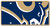 Los Angeles Rams Acrylic Mega License Plate