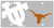 Texas Longhorns Acrylic Mega License Plate