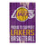 Los Angeles Lakers Proud to Support Wood Sign