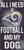 Los Angeles Rams Football & Dog Wood Sign