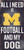 Michigan Wolverines Football & Dog Wood Sign