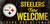 Pittsburgh Steelers Fans Welcome Wood Sign