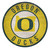 Oregon Ducks Round State Wood Sign