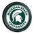 Michigan State Spartans Round Slimline Lighted Wall Sign