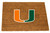 Miami Hurricanes Colored Logo Door Mat