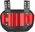Sports Unlimited HIM Football Back Plate - Red