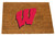 Wisconsin Badgers Colored Logo Door Mat