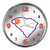 Clemson Tigers State of Mind Chrome Clock