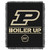 Purdue Boilermakers Rank Throw Blanket