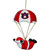 Auburn Tigers Skydiving Santa Ornament