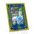 Delaware Blue Hens Art Glass Picture Frame