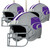 Kansas State Wildcats 3 Pack Helmet Ornament