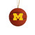 Michigan Wolverines 3 Pack Basketball Ornament