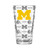 Michigan Wolverines Sandblasted Pint Glass