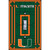 Miami Hurricanes Art Glass Light Switch Cover