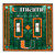 Miami Hurricanes Double Light Switch Cover