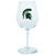 Michigan State Spartans Decal Wine Glass