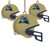 Pittsburgh Panthers 3 Pack Helmet Ornament