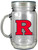 Rutgers Scarlet Knights Mason Jar