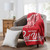 Detroit Red Wings Signature Raschel Throw Blanket