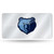 Memphis Grizzlies Silver Laser License Plate